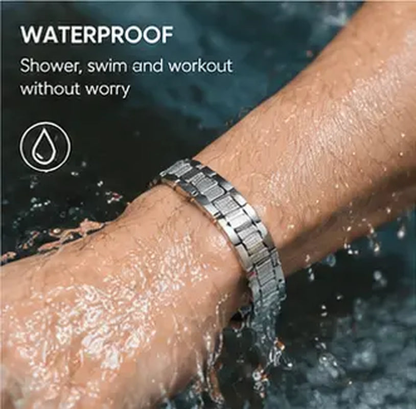 Luxury Crocodile Chain Bracelet for Men - Adjustable Stainless Steel Chain, Waterproof and Rustproof, Comes in a Beautiful Gift Box, a Stylish Accessory, the Ideal Gift for Your Boyfriend or Husband Set Teen Trendy.