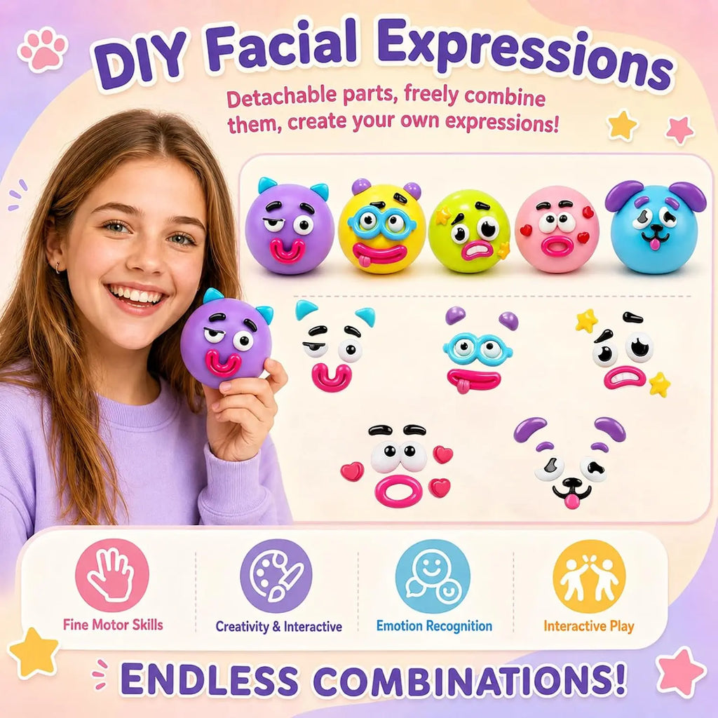 Dog Face Swap Squishy Cute Slow Rise Relaxing Sensory Fidget Relief for Adults Anxiety Relief, Squishies Toys, Relaxation