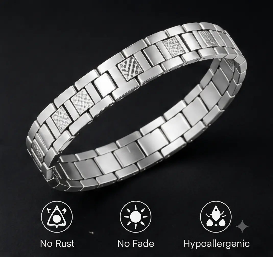 Luxury Crocodile Chain Bracelet for Men - Adjustable Stainless Steel Chain, Waterproof and Rustproof, Comes in a Beautiful Gift Box, a Stylish Accessory, the Ideal Gift for Your Boyfriend or Husband Set Teen Trendy.