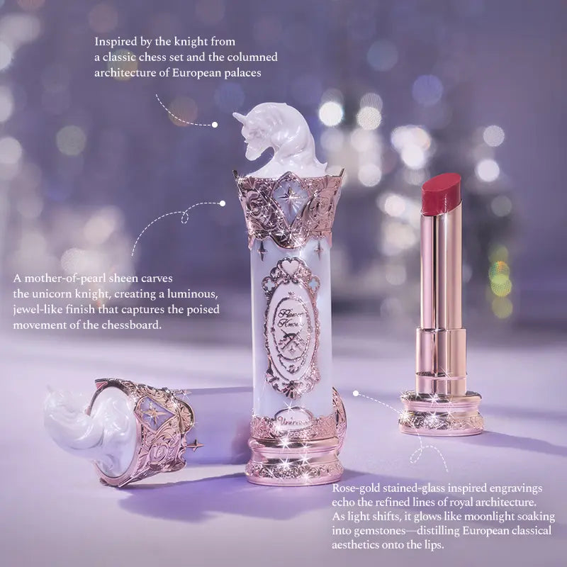 Flower Knows Celestial Bloom Set, 9 Items from Knight Unicorn Collection, Full Face Set with Eyeshadow, Lipstick, Blush, Mirror and Makeup Tools