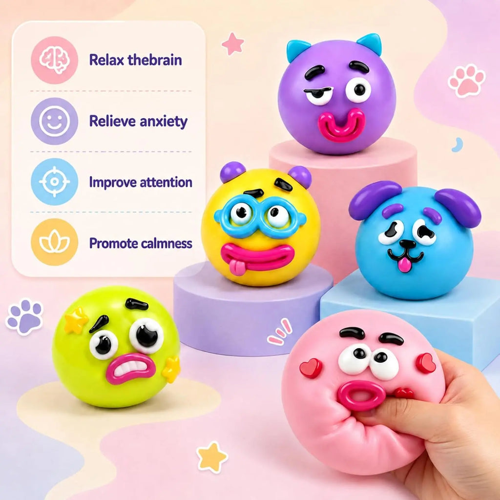 Dog Face Swap Squishy Cute Slow Rise Relaxing Sensory Fidget Relief for Adults Anxiety Relief, Squishies Toys, Relaxation