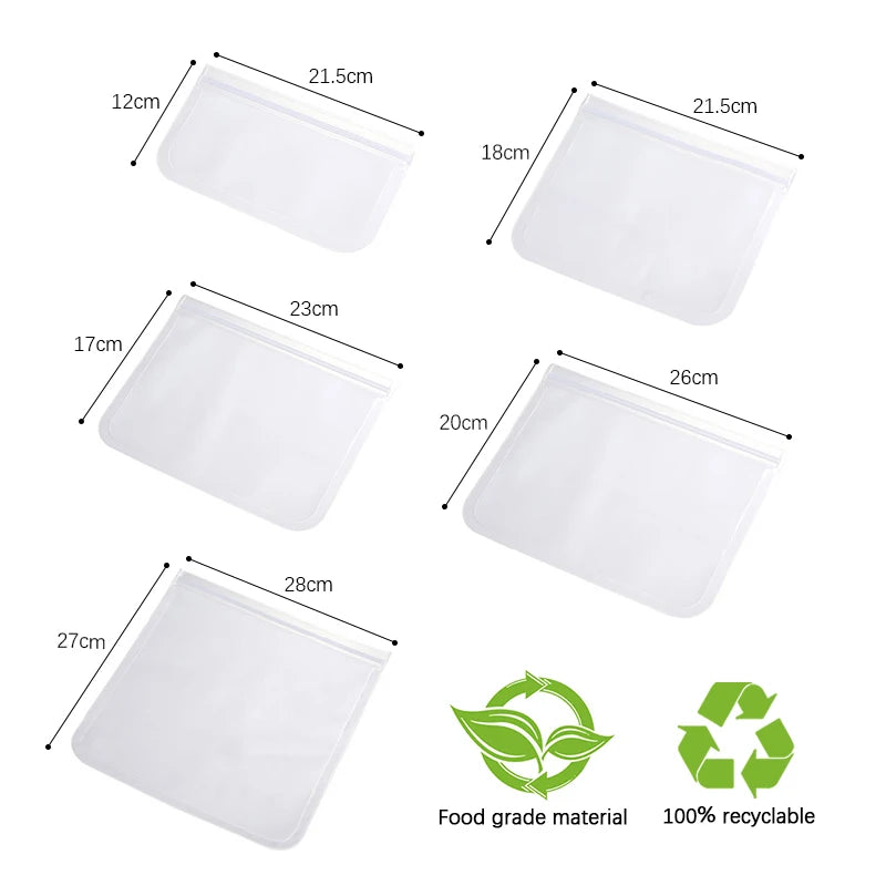 Sachets silicone réutilisables - vue 1