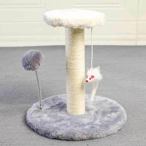 Arbre à chat avec griffoir et jouets - vue 2