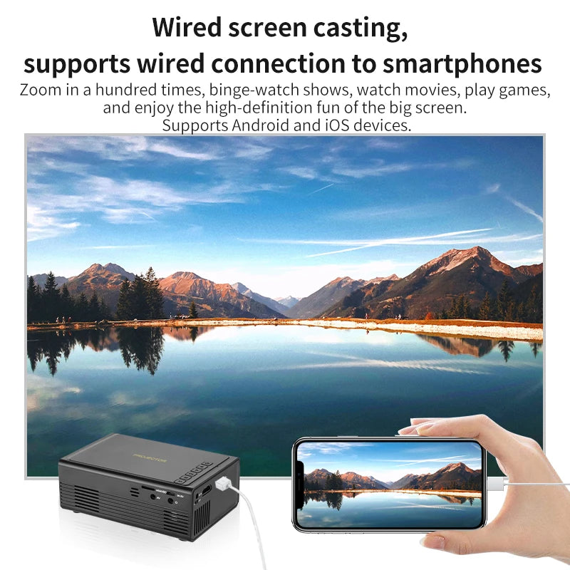 Mini projecteur portable - vue 1