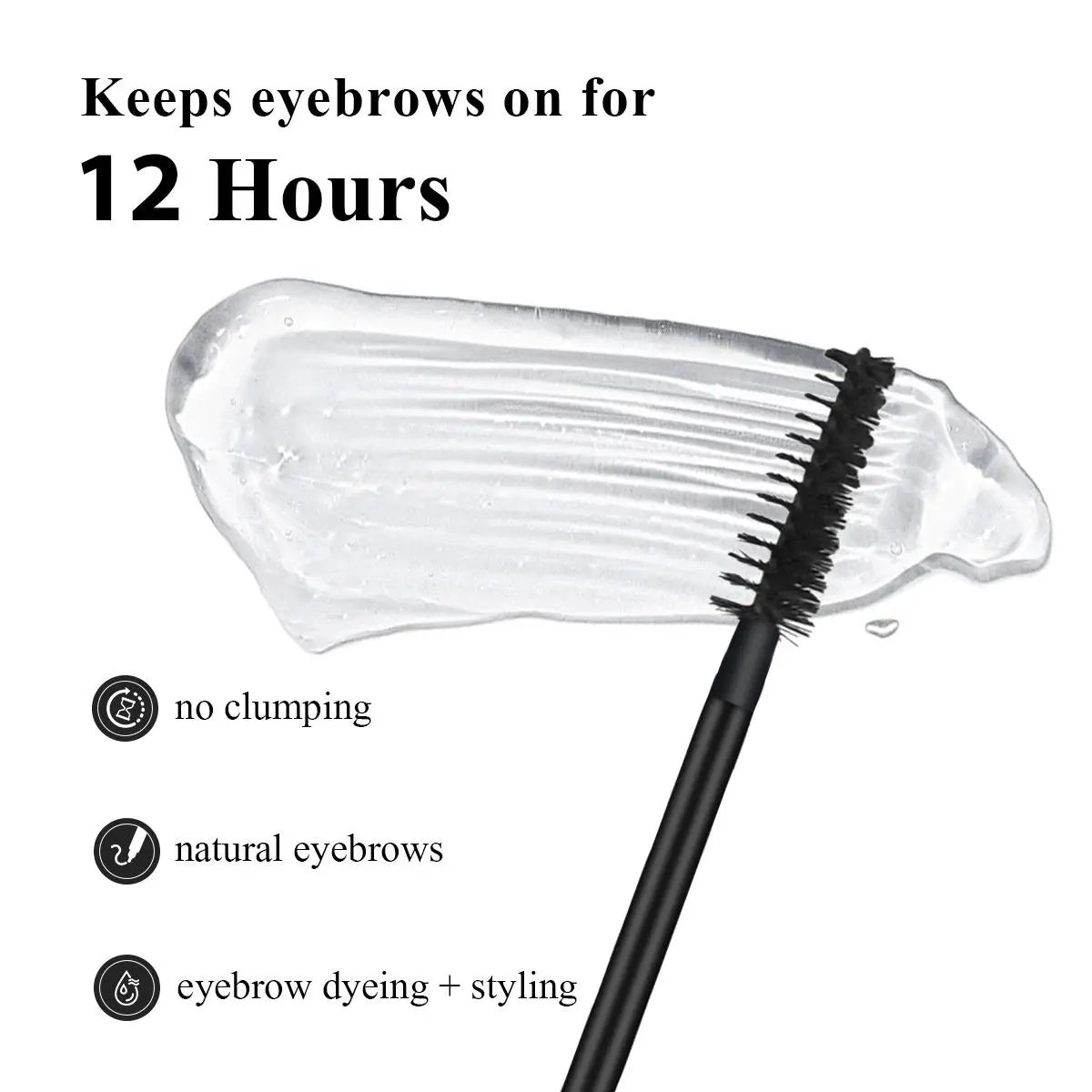 LUXAZA Dual-End Waterproof Brow Pen and Setting Gel, Long-Lasting Micro-Fork Tip Pencil for Natural 3D Eyebrows, Smudge-Proof Cosmetic